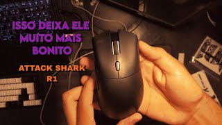 Colando os adesivos do meu Attack Shark R1 screenshot 5