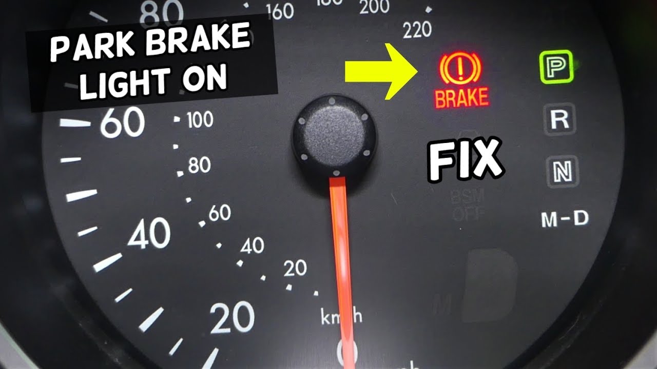 WHY IS PARKING BRAKE LIGHT ON. HANDBRAKE LIGHT ON WHEN RELEASED - YouTube