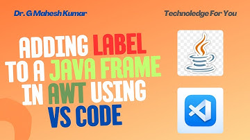 ADDING LABEL TO A JAVA FRAME IN AWT USING VS CODE