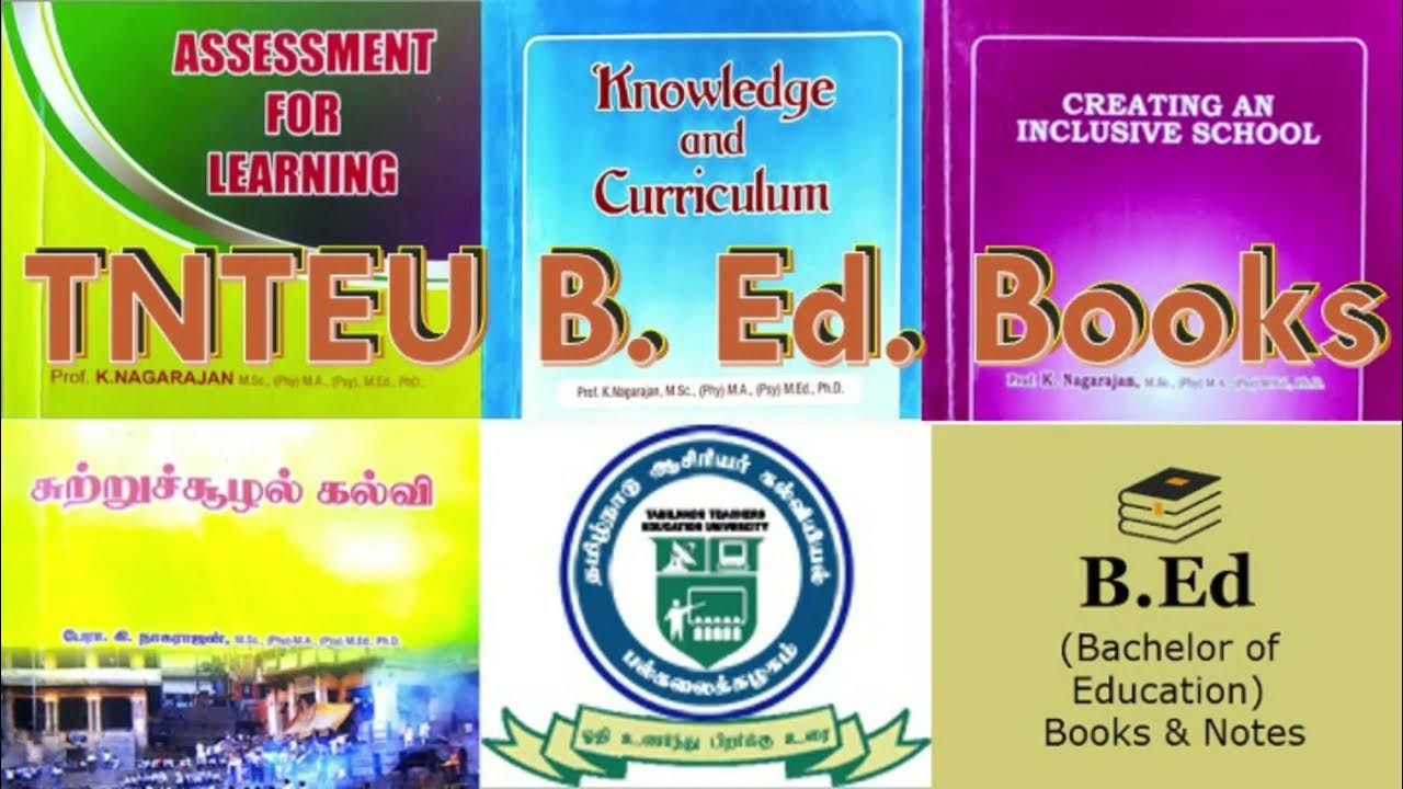 TNTEU B. Ed. Books by Prof. K. Nagarajan soft copy in PDF format for