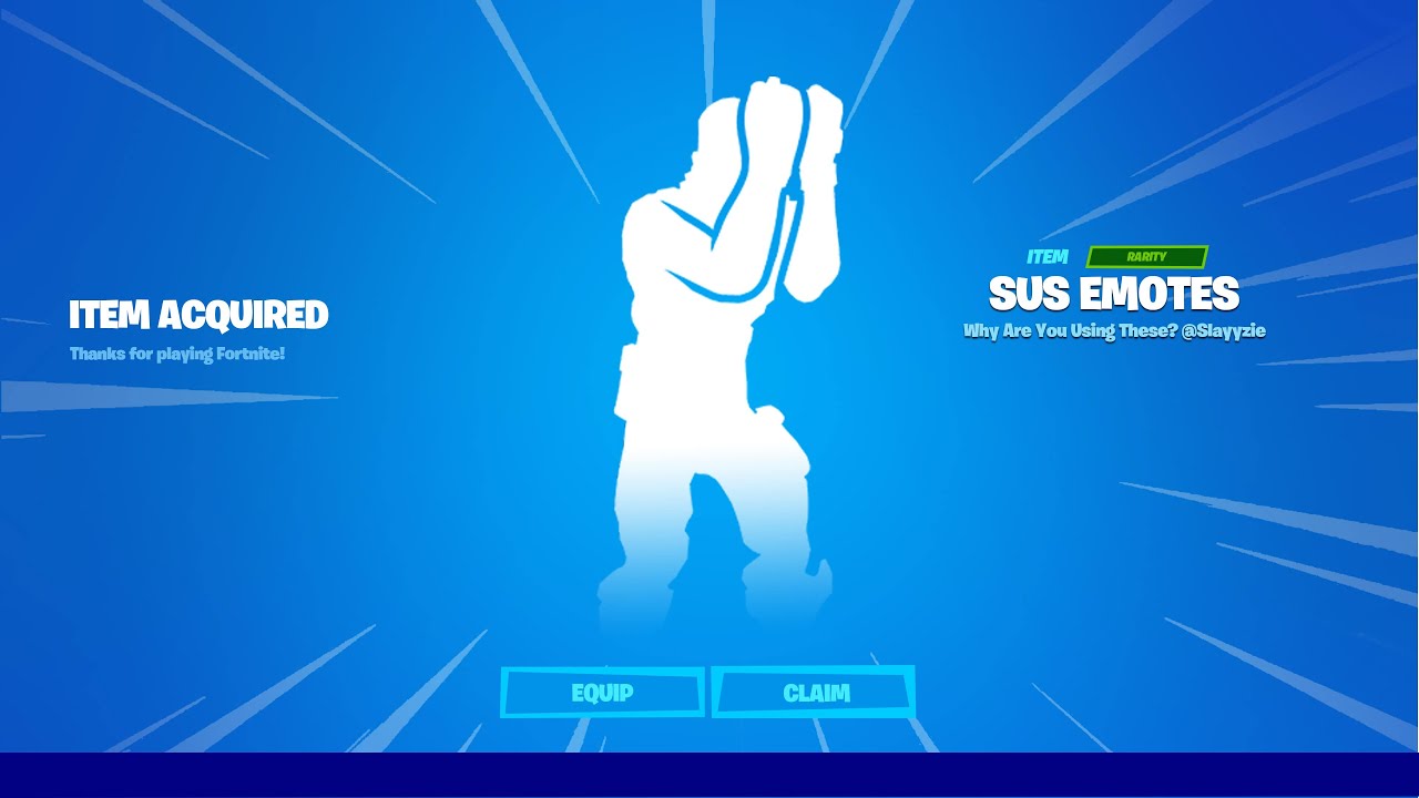 SUS EMOTES IN FORTNITE 😳 YouTube