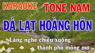 Đà Lạt Hoàng Hôn Karaoke Tone Nam Nhạc Sống - Phối Mới Dễ Hát - Nhật Nguyễn