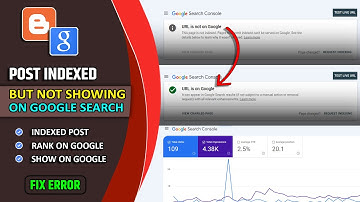 Blogger Post Indexed but Not Showing on Google - How to Solve