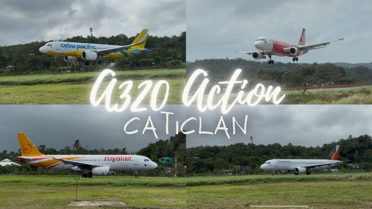 A320 Action at Caticlan Airport! | Spectacular Landings & Our CebuPacific Departure to Cebu ✈️🏝️