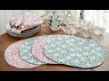 How to Make Oval Bosal Placemats | a Shabby Fabrics Sewing Tutorial