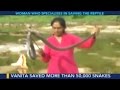 Maharashtra snake lady saved 50,000 snakes with bare hands in 30 years