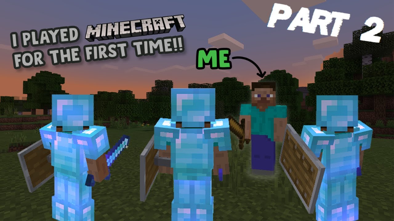 Playing MINECRAFT For The First Time PART 2 - YouTube