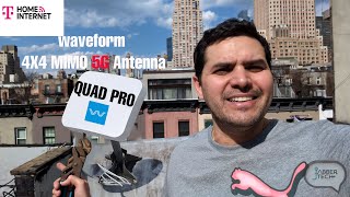 Waveform Quad Pro External MIMO Antenna for T-Mobile Home Internet : Installation & Test