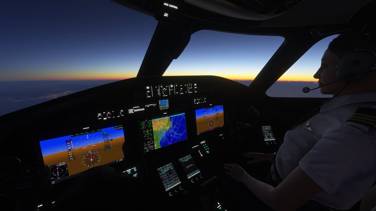 Night Departure → Sunrise Over Europe | VIP Citation Longitude | Pure Flight, No Rush