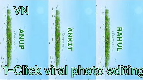 Nature name art reels editing || how to make grass name art video || vn app trending reels editing