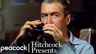 James Stewart Takes A Peek | 'Rear Window' (1954) | Hitchcock Presents