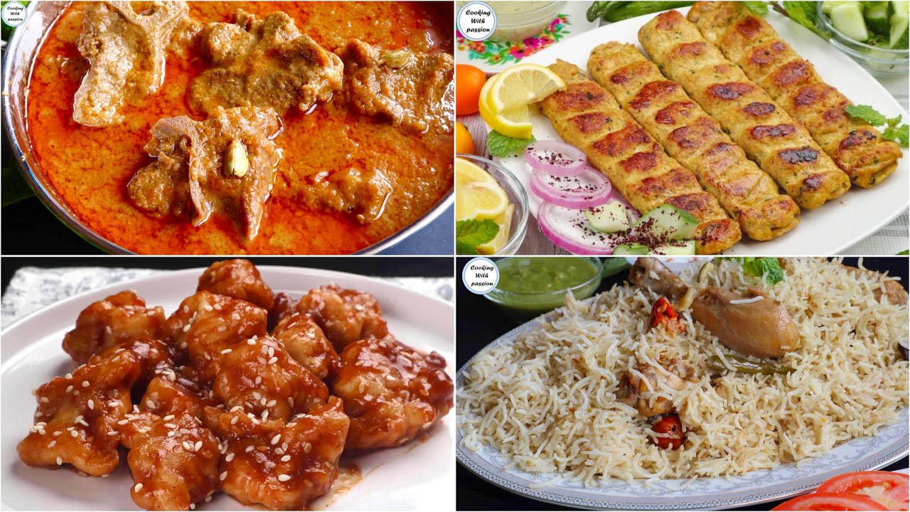 Unique Eid Special Recipes By Cooking with Passion , Mutton Korma, Chicken Pulao, Seekh Kabab ,Kebab