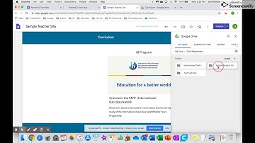 Google Site File Cabinet tutorial