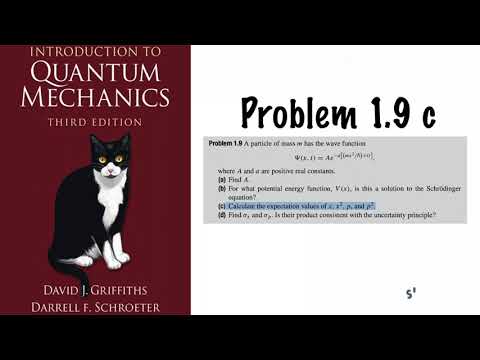 problem 1.9 c) Introduction to Quantum Mechanics