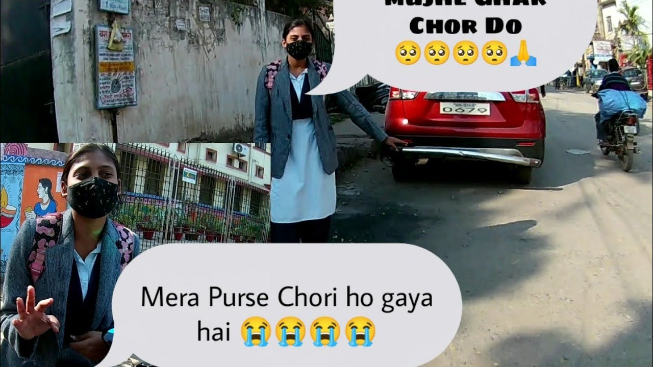 School girl asking for lift...|| biker helping school girl 🙂 