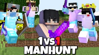 Minecraft 1 VS 1 Manhunt SPEEDRUNNER VS HUNTER