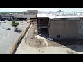 Drone flies above Dave & Buster's site at Modesto's Vintage Faire Mall