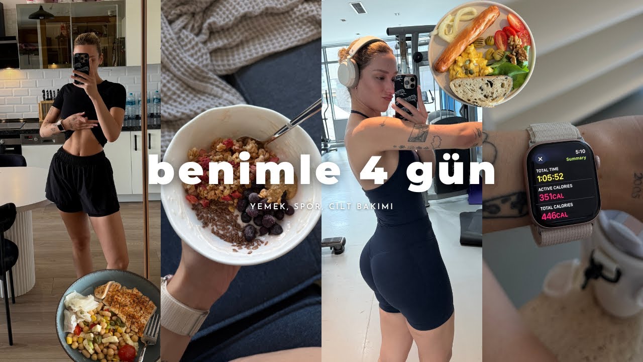 haftalık vlog: neler yiyorum, spor & cilt bakımı