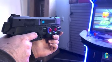 Creative Arcades - 4 Player Slim Stand Up Arcade with Light Blasters