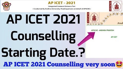 AP ICET 2021 Counselling Dates Latest Update//AP ICET 2021 Counselling starting very soon 🤩