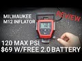 Milwaukee M12 Inflator in Action (2475) Milwaukee M12 Inflator in Action (2475)