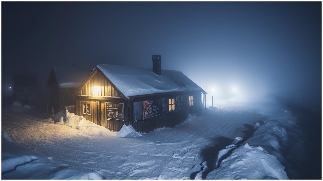 Antarctic Blizzard Sounds for Sleeping at a Mountain Chalet┇Cold Windy ...