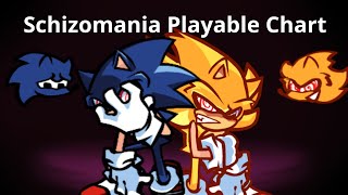 Friday Night Funkin - Schizomania Playable Chart Fnf Mod