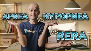 Sleep Apneas vs Hypopneas vs RERAs - What's the Difference!?