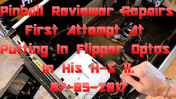 Pinball Reviewer Repairs - First Attempt At Putting In Flipper Opto Boards.