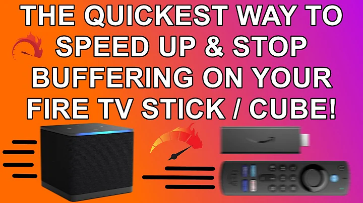 🔥 The Quickest Way To Speed Up and Stop Buffering / Stuttering On Your Firestick & Cube  🔥