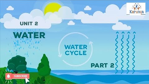 IVth Std Science TERM 2 Unit 2 : Water  - Water Cycle PART 2
