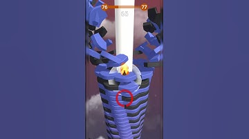 stack Ball 🏀 3D gameplay 😁😁 level 76 #shorts #tiktok #viralshort #funny