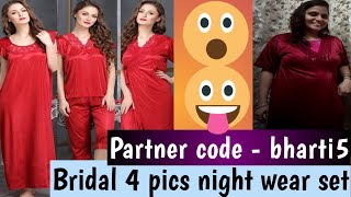 Clovia bridal nightwear set / Nighties / Clovia haul / Clovia partner code / bharti5 / @clovia screenshot 2