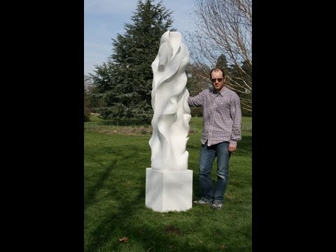 Carving tutorial of a 700kg white marble sculpture Part 2 by Frederic Chevarin