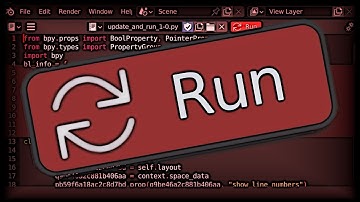 UpdateRun - Debug & Programme - Blender Addon