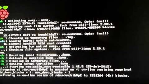 Raspberry Pi First Boot