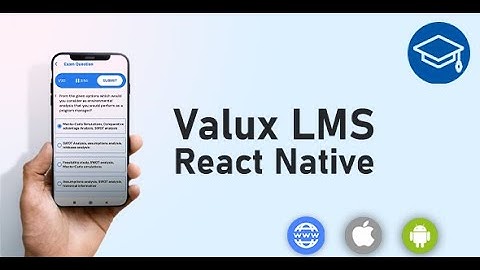 e-learning React Native Template for Android and iOS App
