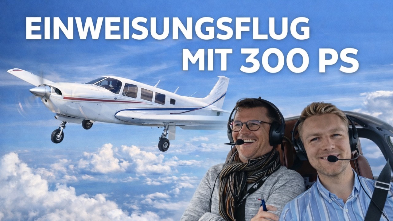 Ich lasse mich auf eine 6-Sitzige Piper Saratoga einweisen!