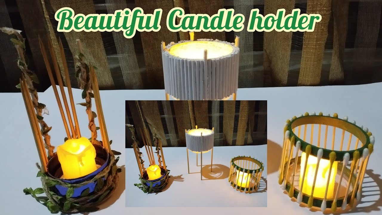 Candle Holder Craft DIY Home Decor Candle Holder Series Ep 1