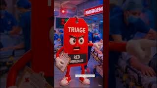 🏥Triage system . Red , yellow, green and black #mededu #pharma #emergency