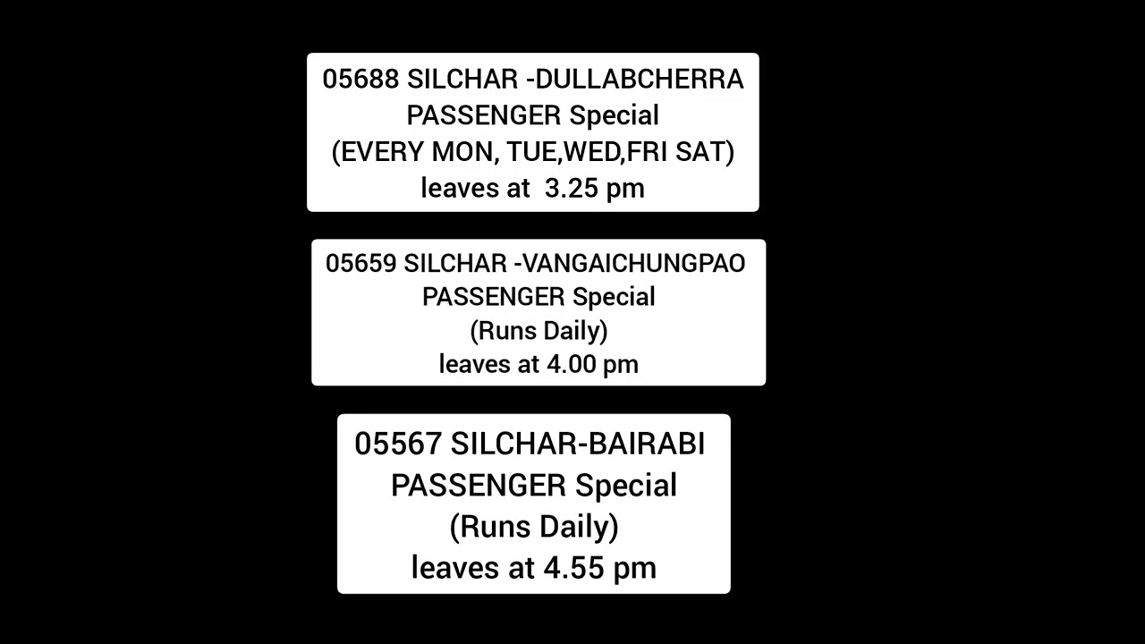 SILCHAR RAILWAY STATION  | LUMDING DIVISION | NFR