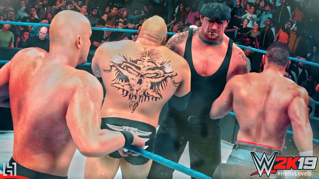 WWE 2K19 Гробовщик и Стоун Колд Стив Остин против Джона Сины и Брока Леснара | Командный матч WWE...