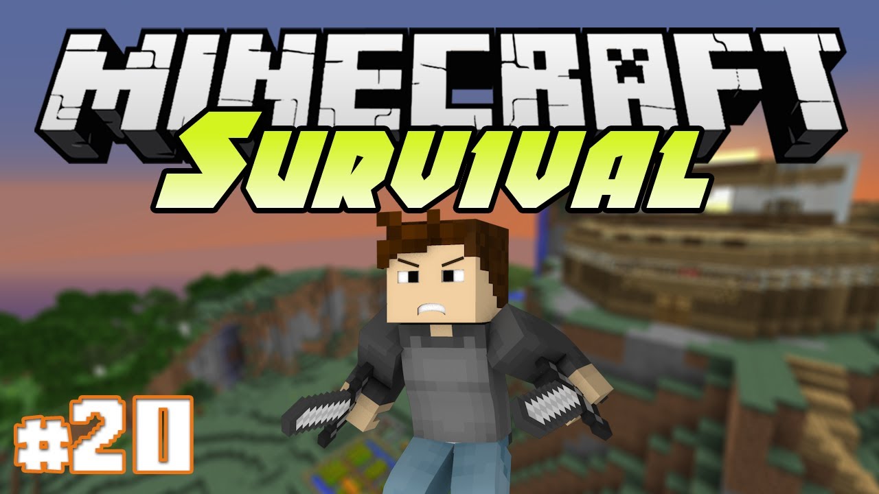 Minecraft: Survival Let's Play Ep. 20 - Enchantment Table Complete