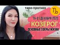 КОЗЕРОГ ТАРО ПРОГНОЗ 16 ~ 31 ДЕКАБРЯ 2020. Основные сферы