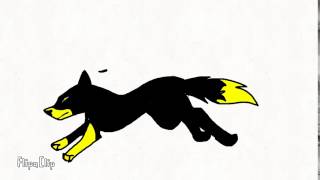 Running wolf animation 2