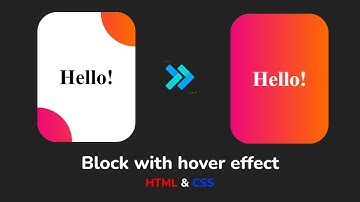 Блок с hover effect используя HTML & CSS шаг за шагом || Block with hover effect using HTML & CSS
