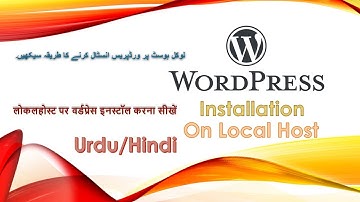 Install WordPress on Localhost - WordPress Tutorial for Beginners urdu/hindi
