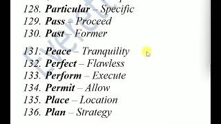 300 Synonyms words list