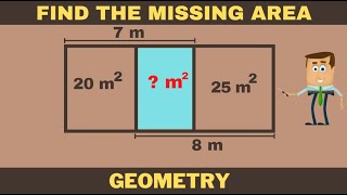 Find the area of the Middle Rectangle | Missing Area | Rectangles | Geometry | Maths | Amaze Tutors