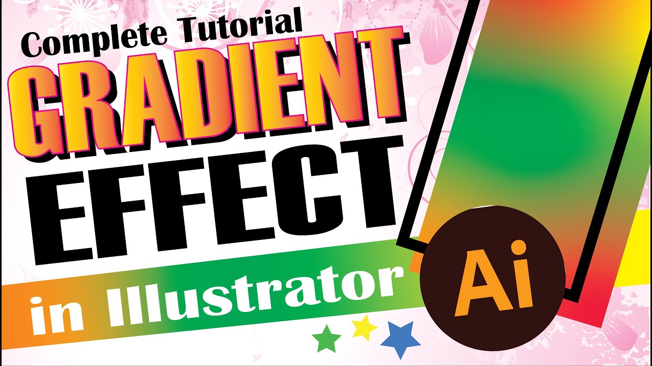 Gradient effect in #Illustrator - Compete Tutorial in Hindi #dtptips ...